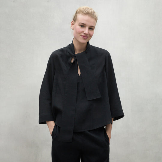 ECOALF BLACK LUCI SHIRT FOR WOMEN