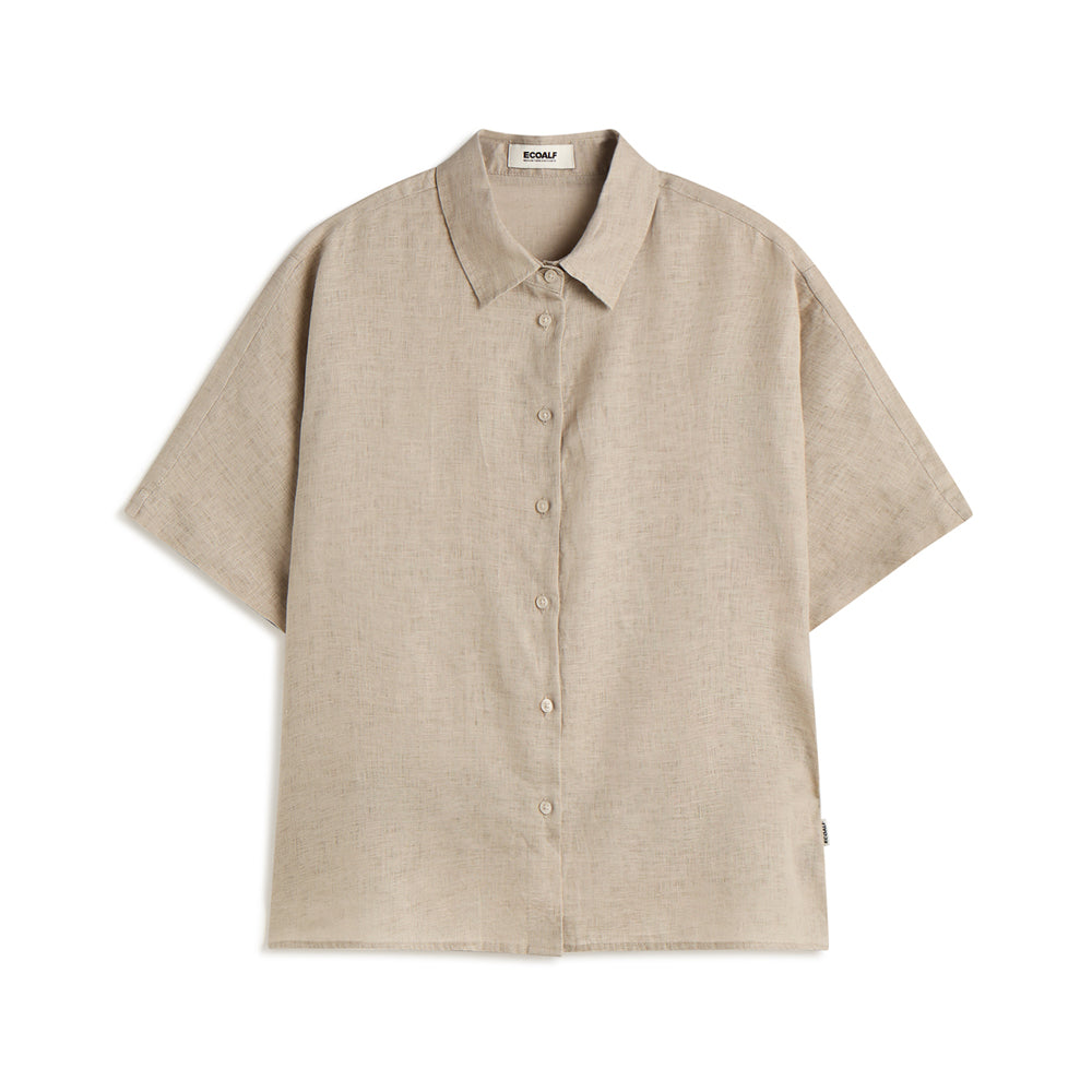 ECOALF MISTY BEIGE MELANIA SHIRT FOR WOMEN