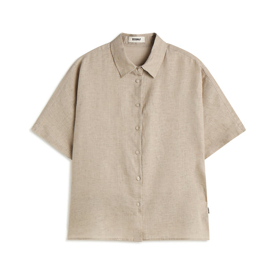 ECOALF MISTY BEIGE MELANIA SHIRT FOR WOMEN