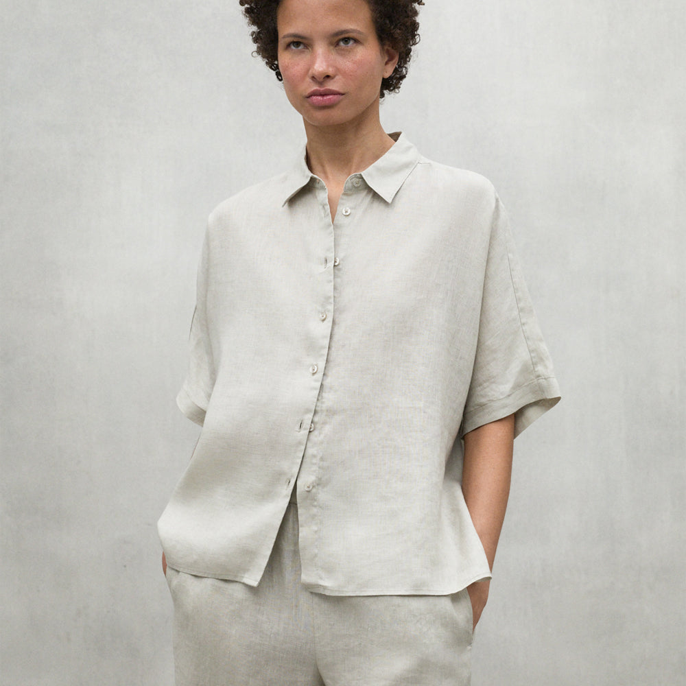 ECOALF MISTY BEIGE MELANIA SHIRT FOR WOMEN