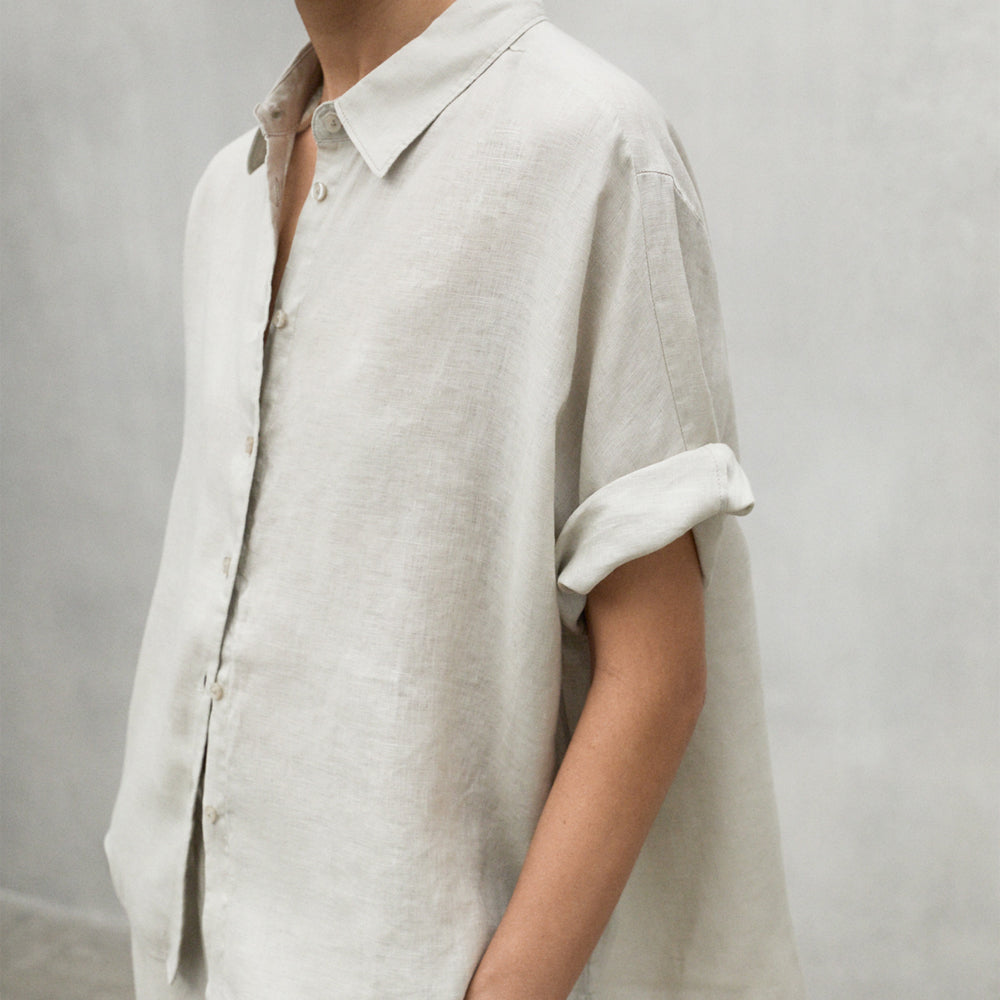 ECOALF MISTY BEIGE MELANIA SHIRT FOR WOMEN