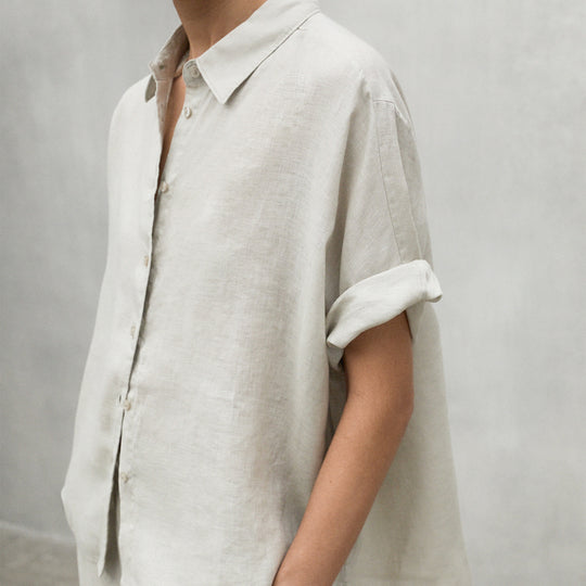 ECOALF MISTY BEIGE MELANIA SHIRT FOR WOMEN