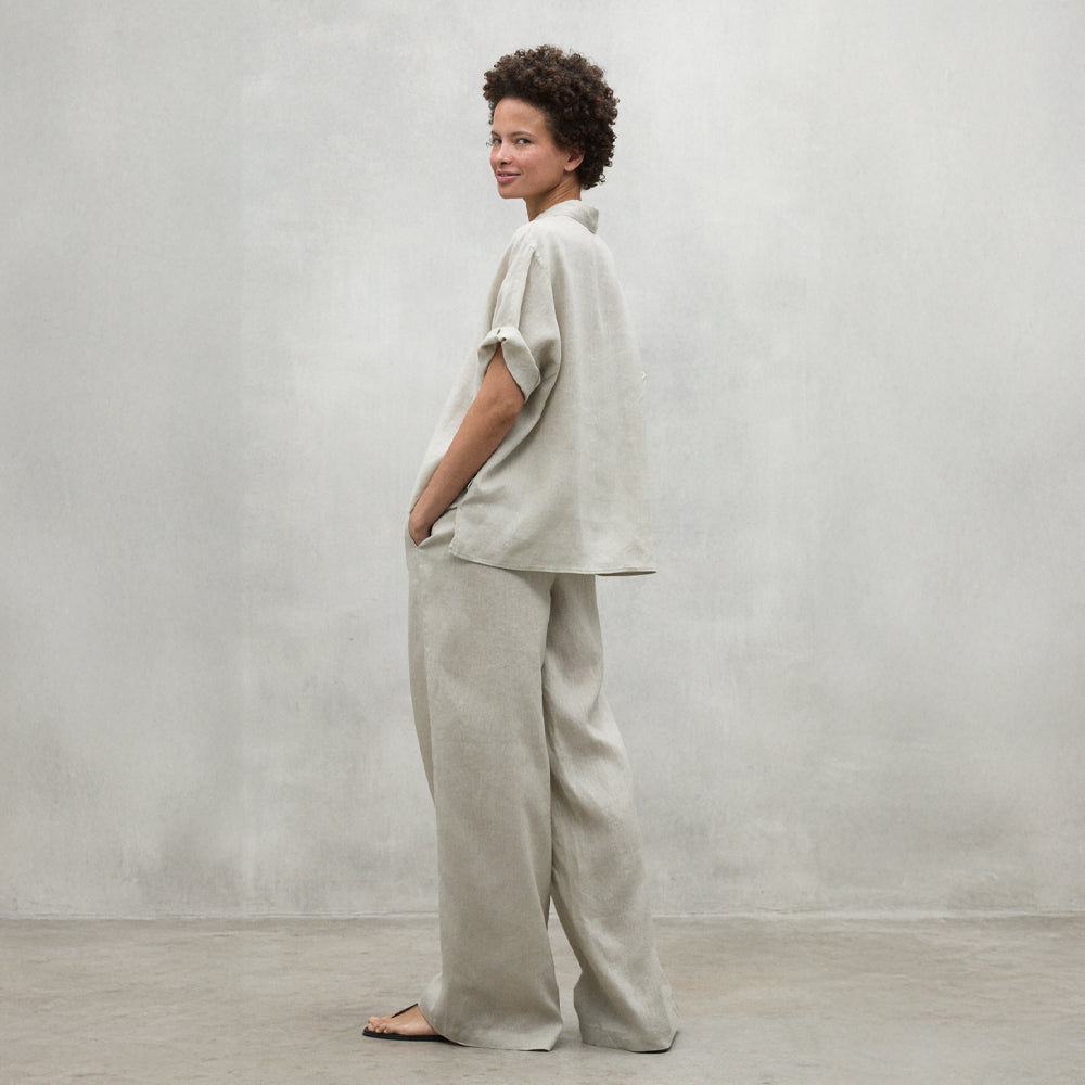 ECOALF MISTY BEIGE MELANIA SHIRT FOR WOMEN