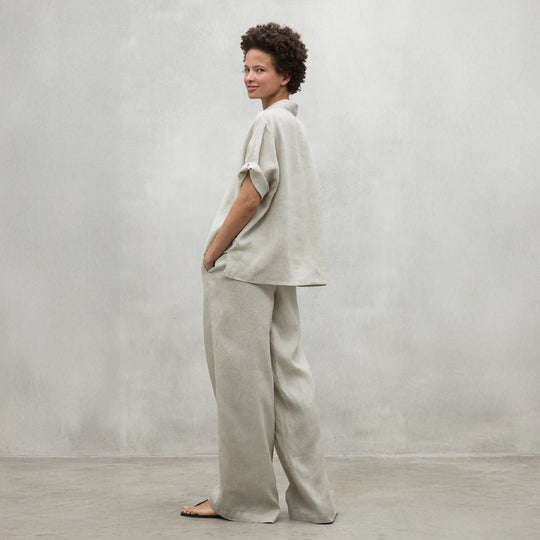 ECOALF MISTY BEIGE MELANIA SHIRT FOR WOMEN