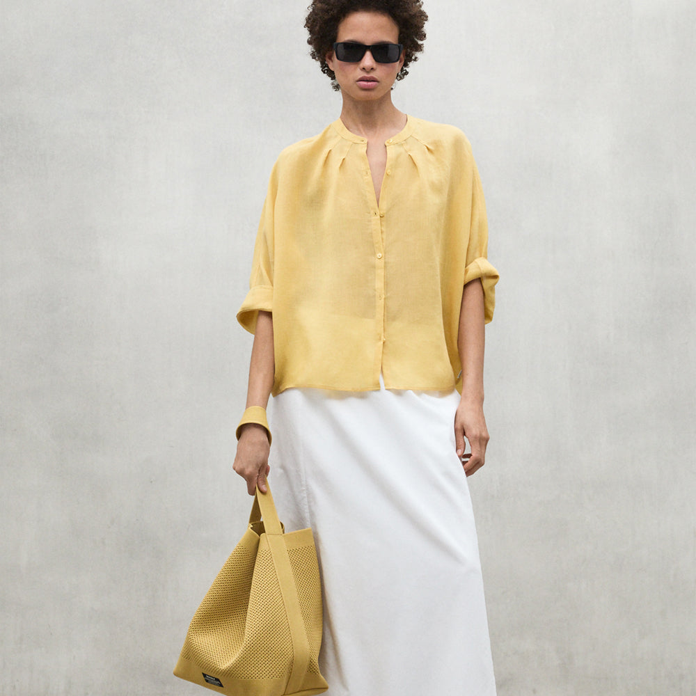ECOALF MUSTARD TAMARA SHIRT FOR WOMEN
