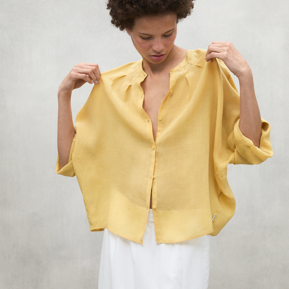 ECOALF MUSTARD TAMARA SHIRT FOR WOMEN