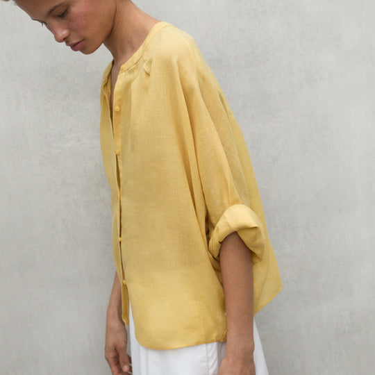 ECOALF MUSTARD TAMARA SHIRT FOR WOMEN