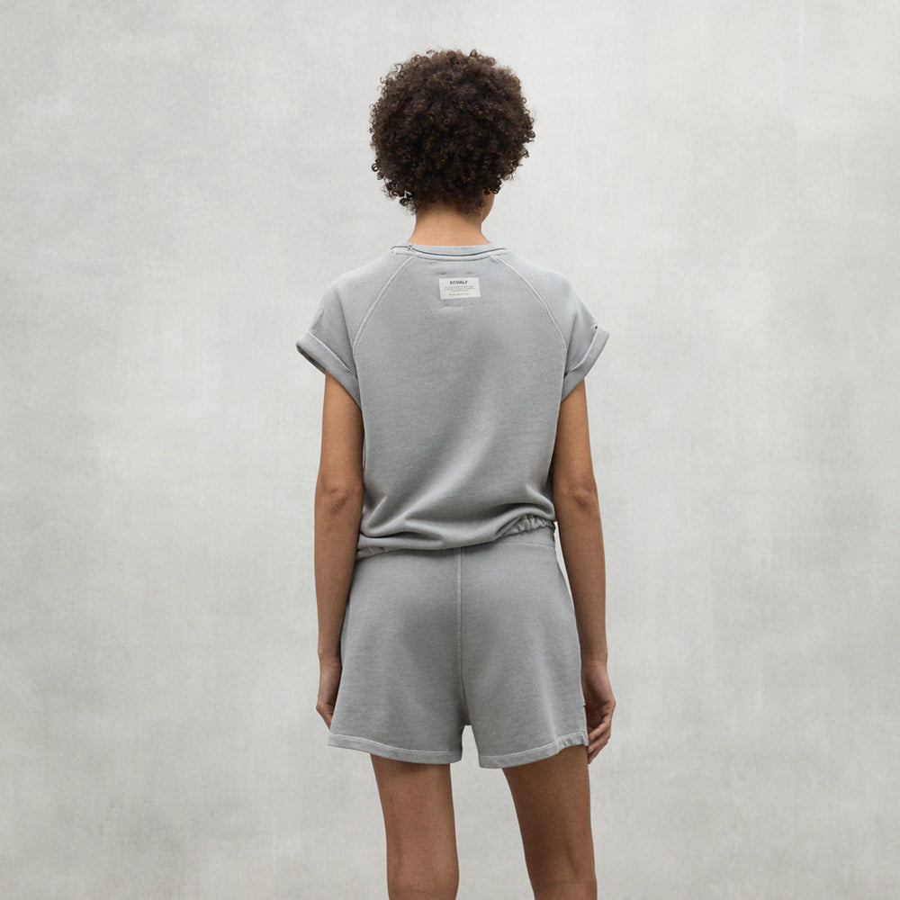 ECOALF LIGHT GREY REINE SWEAT T-SHIRT FOR WOMEN