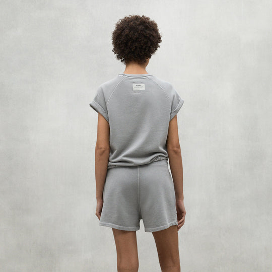 ECOALF LIGHT GREY REINE SWEAT T-SHIRT FOR WOMEN