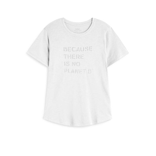ECOALF WHITE AMBEL T-SHIRT FOR WOMEN