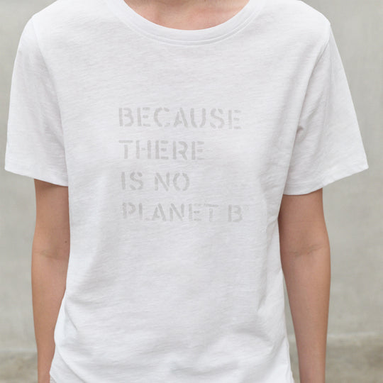 ECOALF WHITE AMBEL T-SHIRT FOR WOMEN