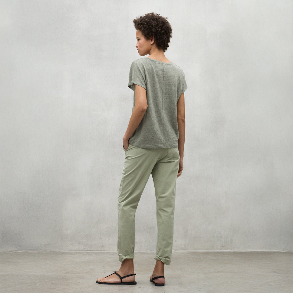 ECOALF KHAKI ARENDAL T-SHIRT FOR WOMEN