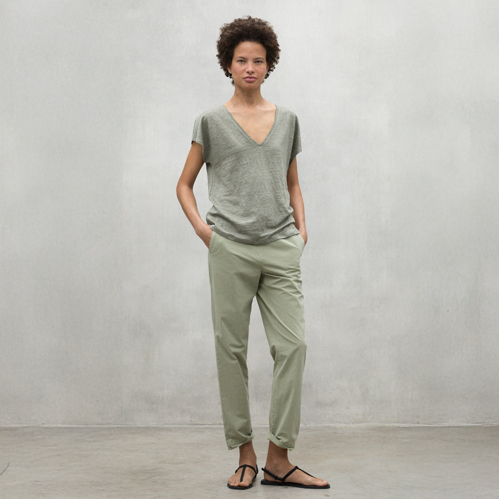 ECOALF KHAKI ARENDAL T-SHIRT FOR WOMEN
