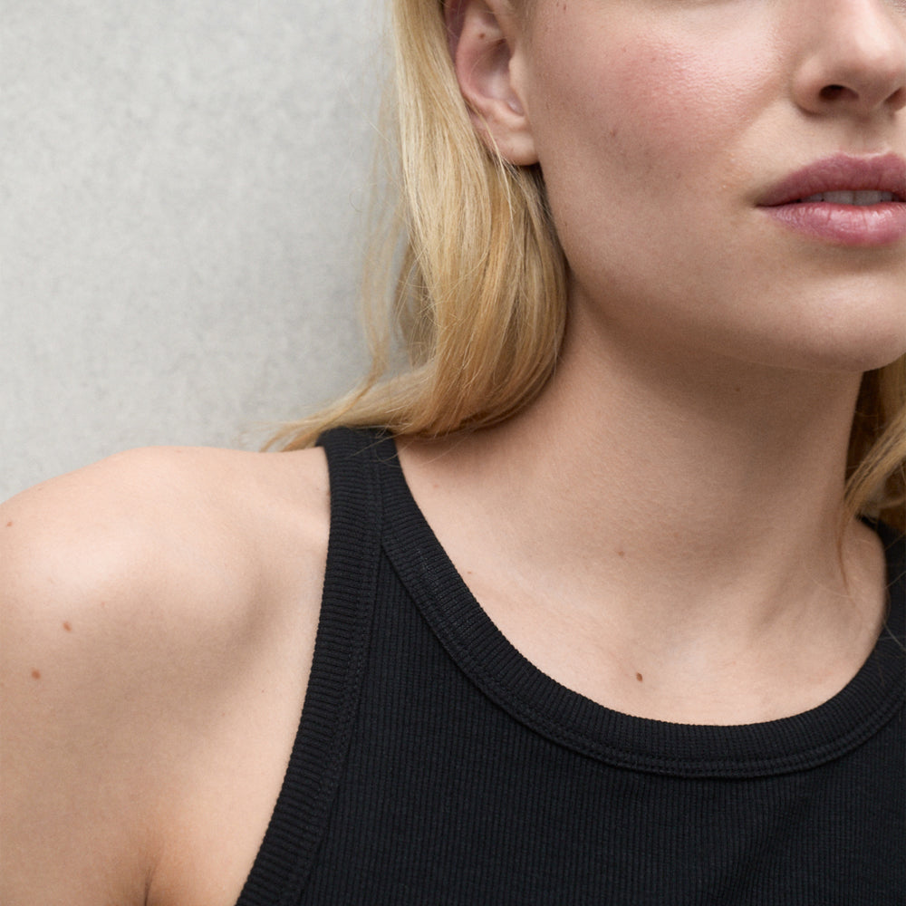 ECOALF BLACK ARLES T-SHIRT FOR WOMEN