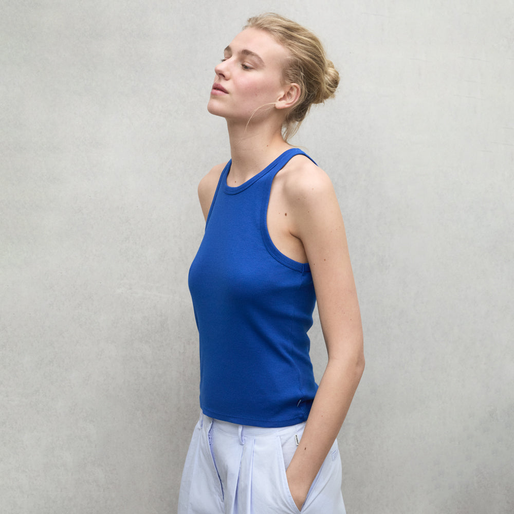 ECOALF SAPPHIRE BLUE ARLES T-SHIRT FOR WOMEN