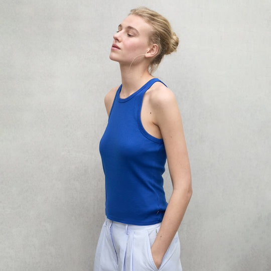 ECOALF SAPPHIRE BLUE ARLES T-SHIRT FOR WOMEN