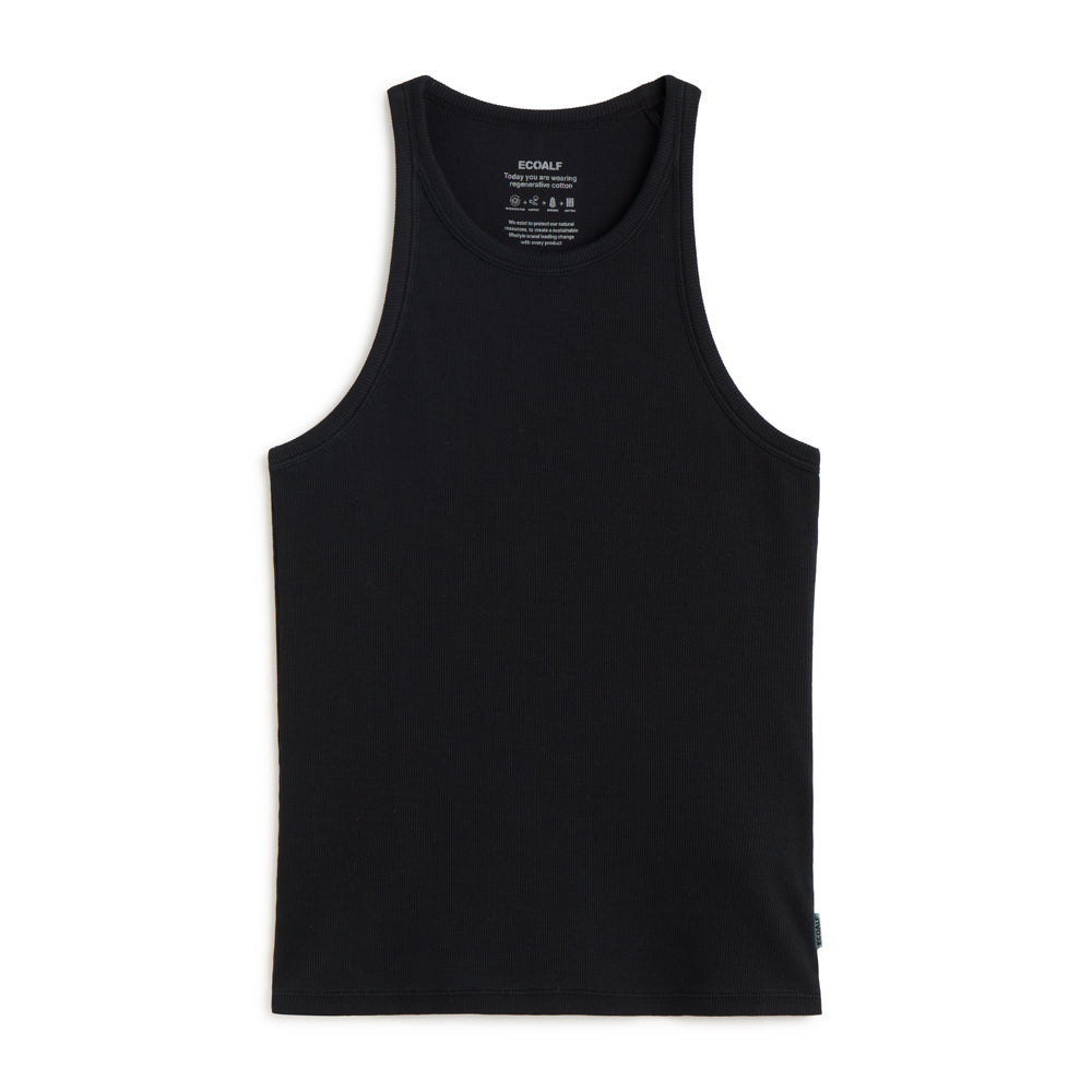 ECOALF BLACK ARLES T-SHIRT FOR WOMEN