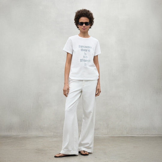 ECOALF WHITE GALENDE T-SHIRT FOR WOMEN