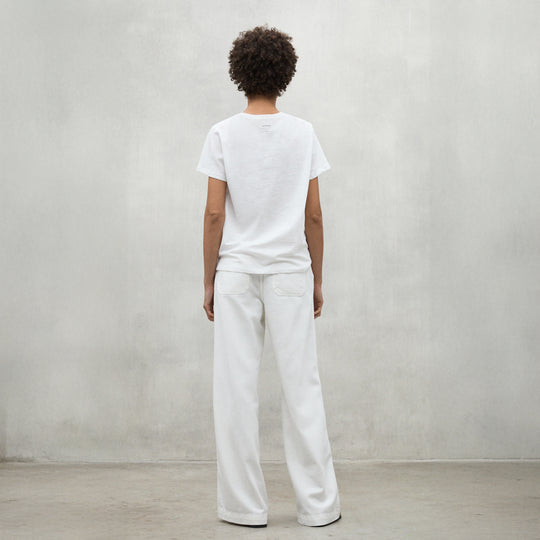 ECOALF WHITE GALENDE T-SHIRT FOR WOMEN