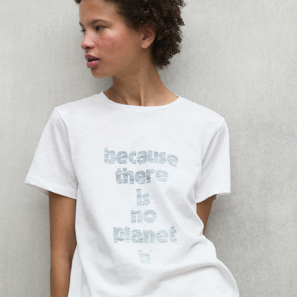 ECOALF WHITE GALENDE T-SHIRT FOR WOMEN