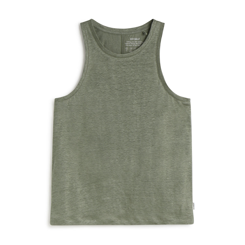ECOALF KHAKI HALDEN T-SHIRT FOR WOMEN