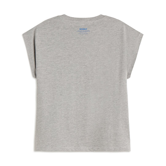 ECOALF GREY MELANGE NAMUR T-SHIRT FOR WOMEN
