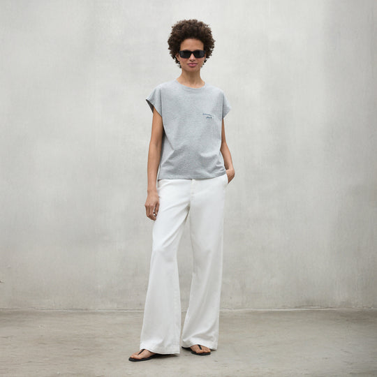 ECOALF GREY MELANGE NAMUR T-SHIRT FOR WOMEN