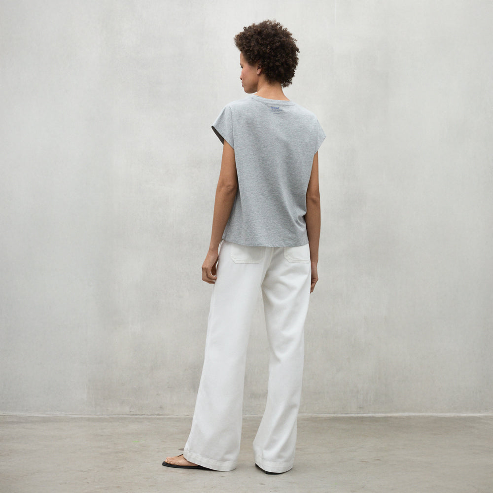 ECOALF GREY MELANGE NAMUR T-SHIRT FOR WOMEN