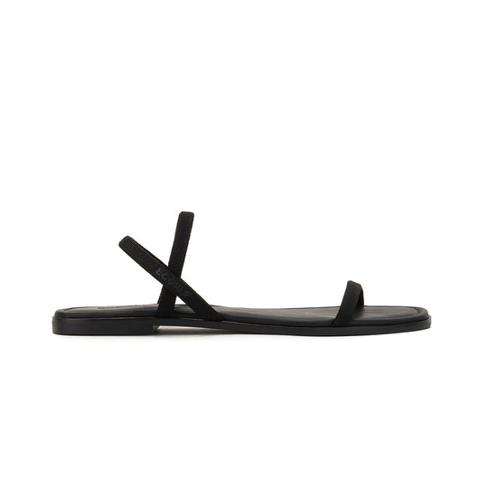ECOALF TOTAL BLACK DELHI SANDALS FOR WOMEN