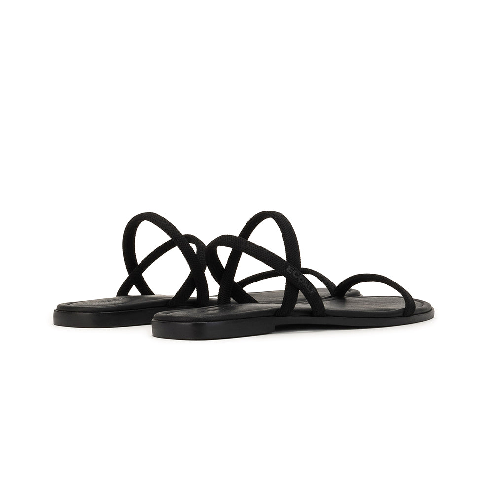ECOALF TOTAL BLACK DELHI SANDALS FOR WOMEN