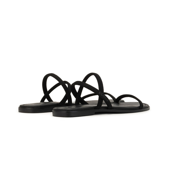 ECOALF TOTAL BLACK DELHI SANDALS FOR WOMEN