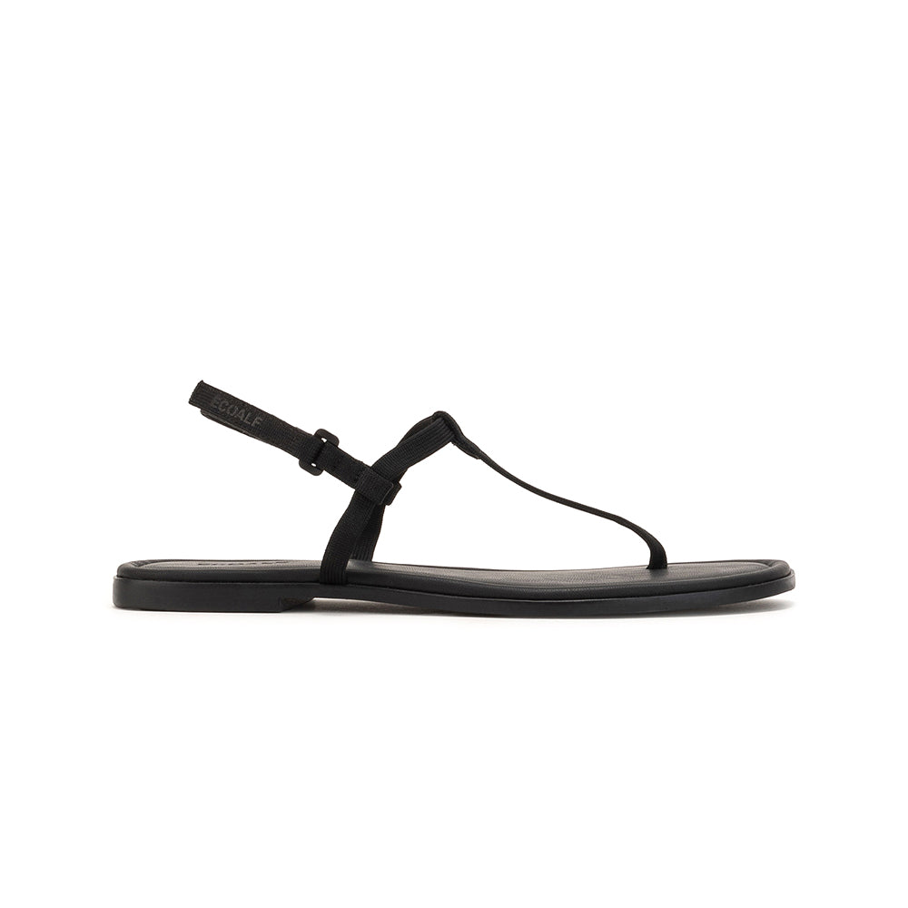 ECOALF TOTAL BLACK ROMA SANDALS FOR WOMEN