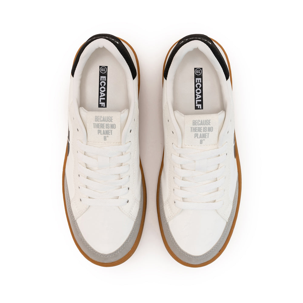 ECOALF OFF-WHITE/BLACK DEIA SNEAKERS FOR WOMEN