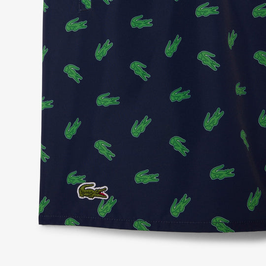 Mid Length Crocodile Print Swim Trunks - MH1851