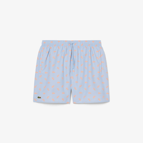 Mid Length Crocodile Print Swim Trunks - MH1851