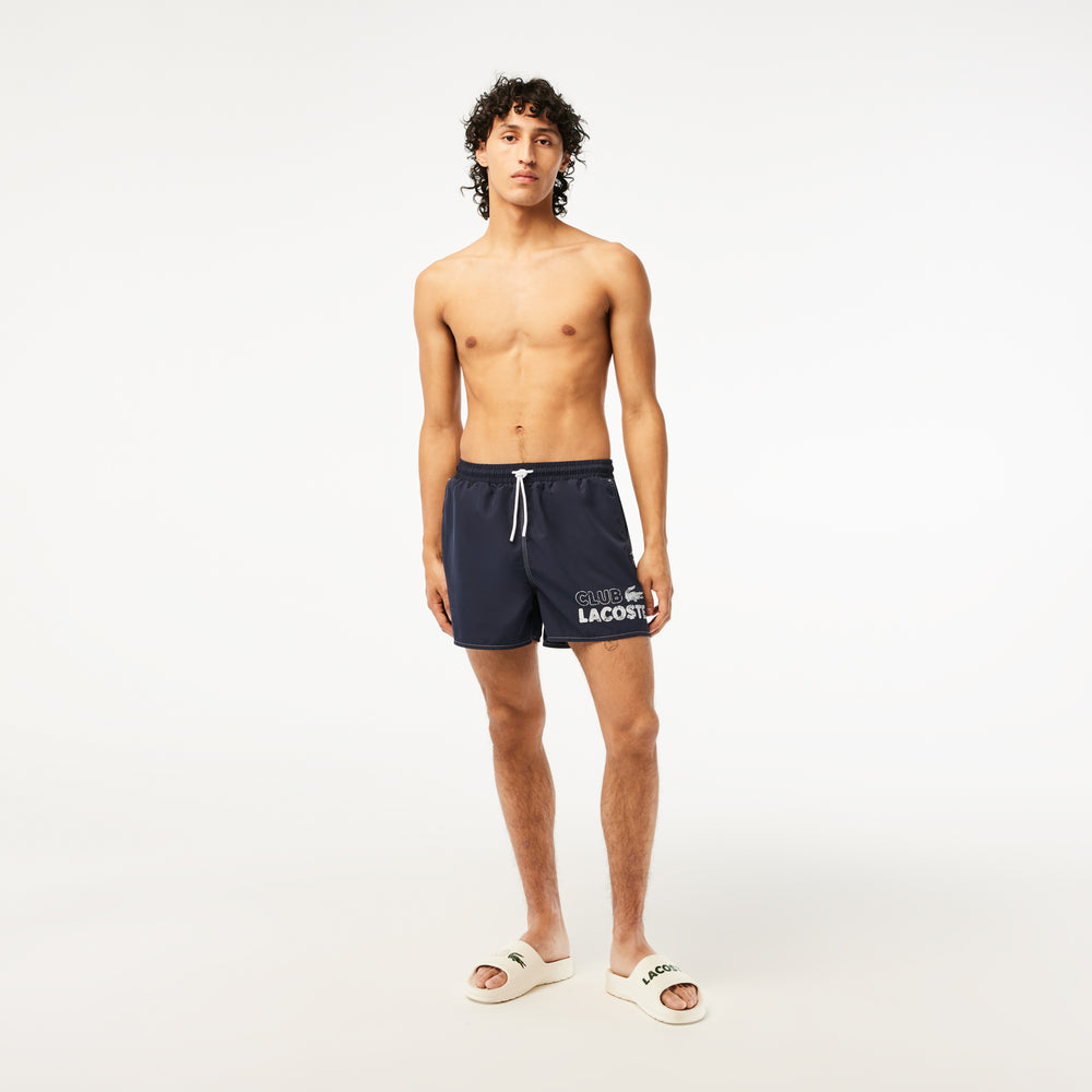 Men’s Lacoste Quick Dry Swim Trunks with Integrated Lining - MH5637