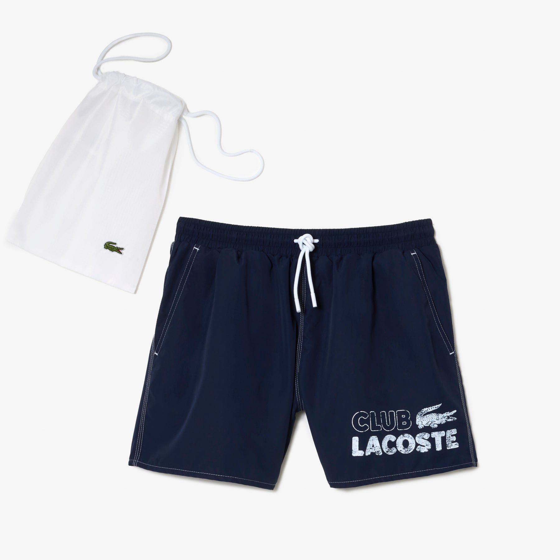 Lacoste Men's Lacoste Recycled Polyester Print Swim Trunks MH5635