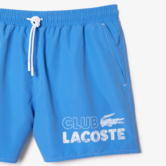 Men’s Lacoste Quick Dry Swim Trunks with Integrated Lining - MH5637