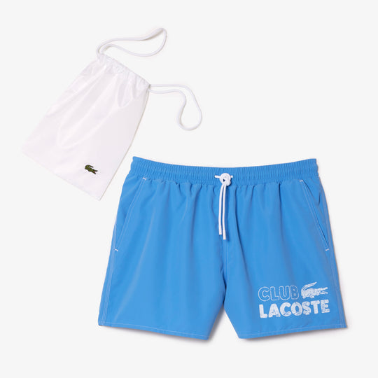 Men’s Lacoste Quick Dry Swim Trunks with Integrated Lining - MH5637