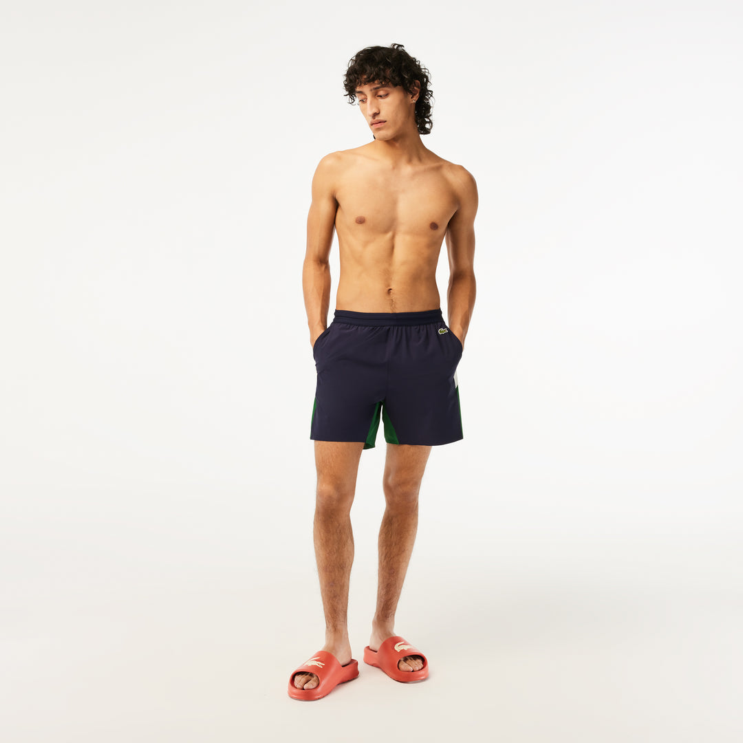 Men’s Lacoste Recycled Polyamide Colourblock Swim Trunks - MH5642