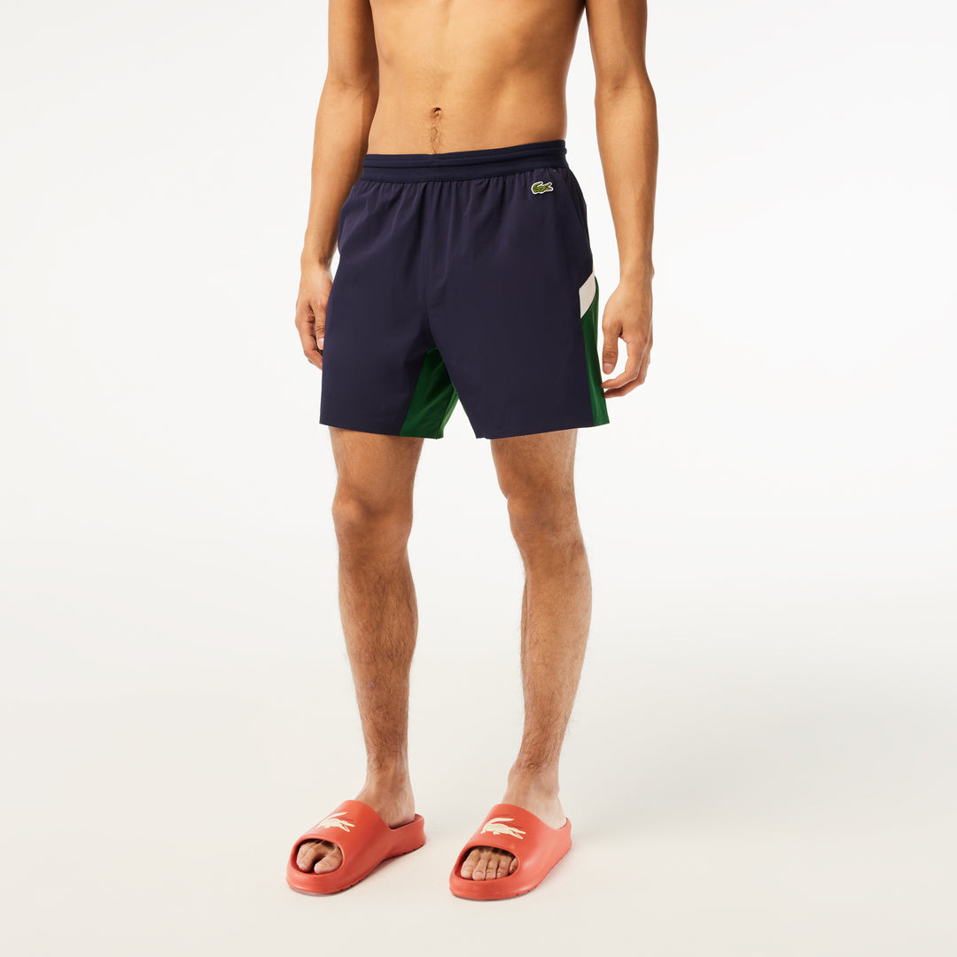 Men’s Lacoste Recycled Polyamide Colourblock Swim Trunks - MH5642