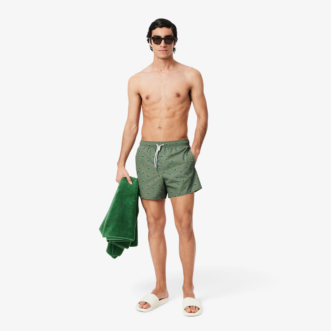 Crocodile Print Swim Trunks - MH7188