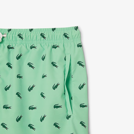 Crocodile Print Swim Trunks - MH7188