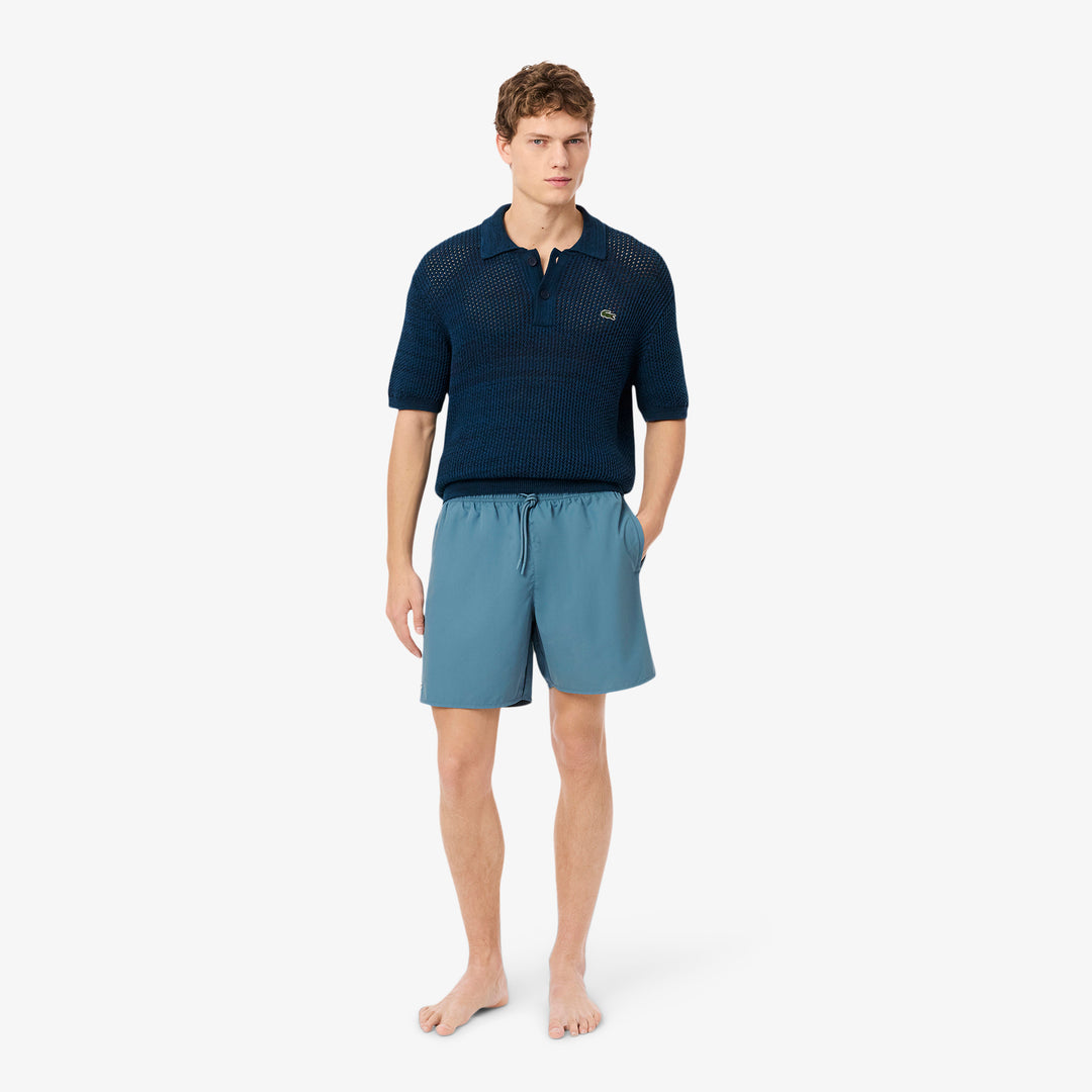 Mid Length Monochrome Swim Trunks - MH9088