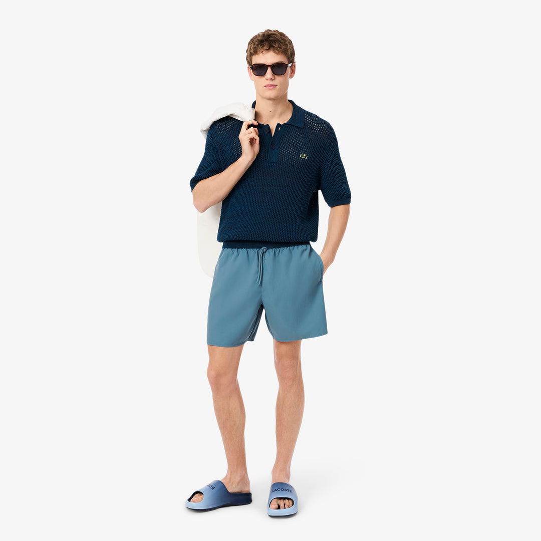 Mid Length Monochrome Swim Trunks - MH9088