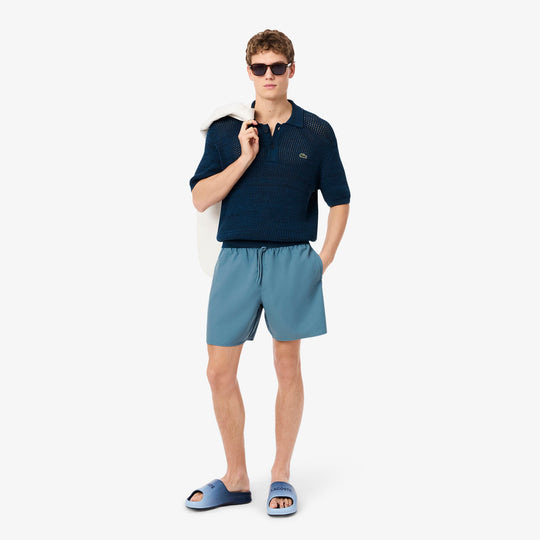 Mid Length Monochrome Swim Trunks - MH9088