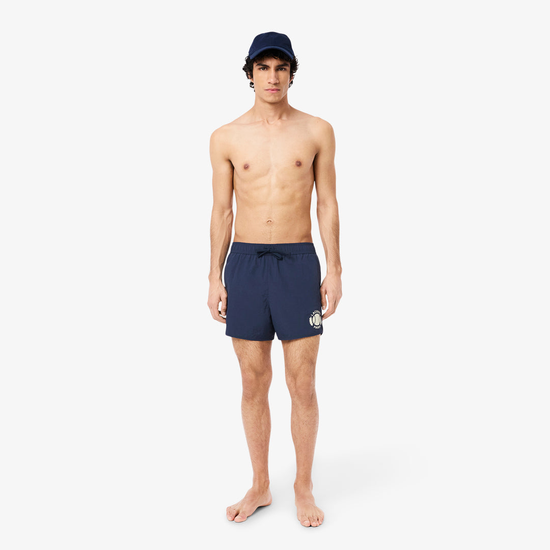 Short Badge Accent Swim Trunks - MH9106
