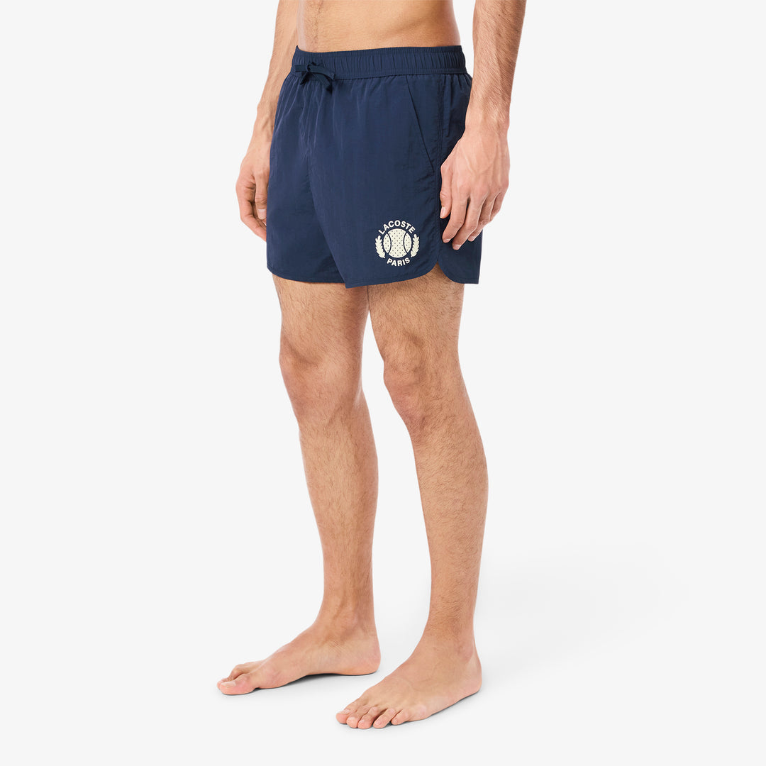 Short Badge Accent Swim Trunks - MH9106