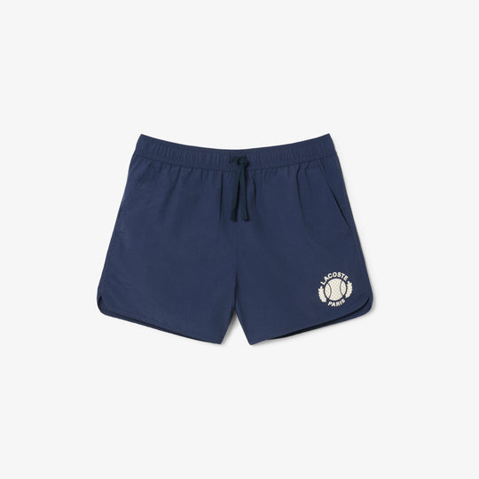 Short Badge Accent Swim Trunks - MH9106