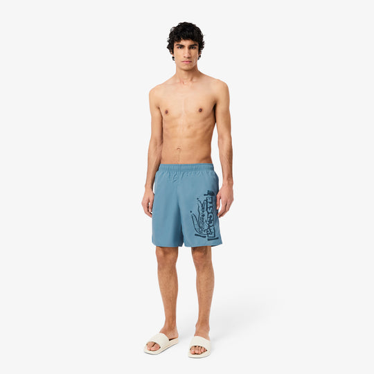 Long Branded Swim Trunks - MH9135